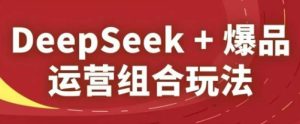 DeepSeek+爆品运营组合玩法,2025淘系精品课-学习笔记资源库