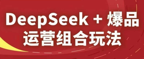 DeepSeek+爆品运营组合玩法，2025淘系精品课-学习笔记资源库