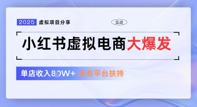 小红书虚拟电商项目，平台大力免费流量扶持，低门槛1拖3玩法-学习笔记资源库