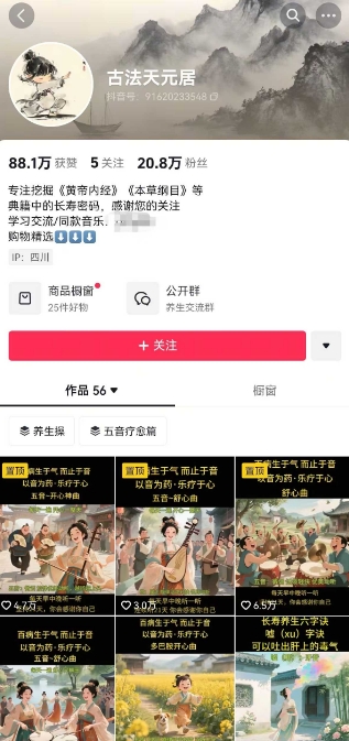 古法五音养生教程，五音疗愈的视频的制作方法，2-4小时就能学会，作者10天涨粉10W-学习笔记资源库