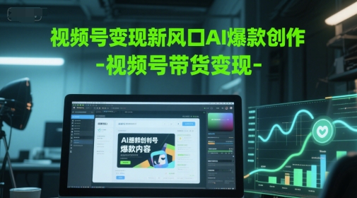 视频号变现新风口AI爆款创作-视频号带货变现-学习笔记资源库