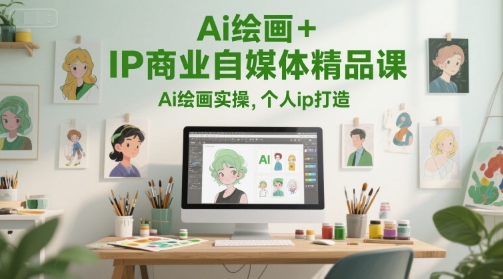 Ai绘画+IP商业自媒体精品课，Ai绘画实操，个人ip打造-学习笔记资源库