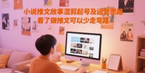 小说推文故事混剪起号及运营思路,看了做推文可以少走弯路-学习笔记资源库