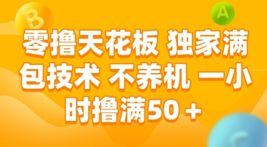 零撸天花板，独家满包技术 不养机 一小时撸满50+【揭秘】-学习笔记资源库