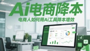 Ai电商降本增效线上课，电商人如何用Ai工具降本增效-学习笔记资源库