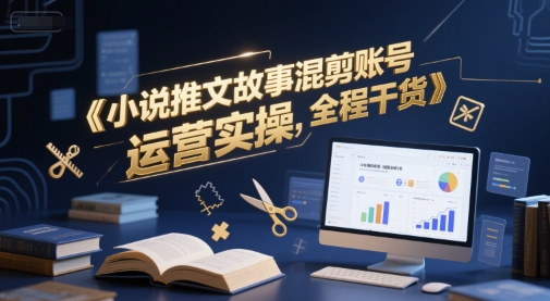 小说推文故事混剪账号运营实操，全程干货-学习笔记资源库