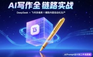 AI写作全链路：DeepSeek结构化Prompt+飞书多维表打造爆款内容体系-学习笔记资源库