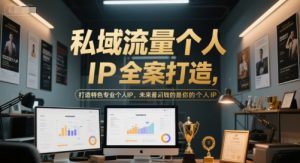 私域流量个人IP全案打造,打造特色专业个人IP,未来最值钱的是你的个人IP-学习笔记资源库