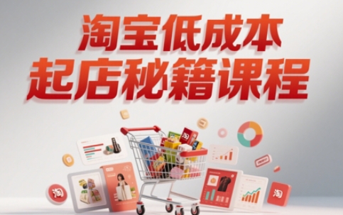 淘宝低成本起店系统课，助你快速起店，实现弯道超车-学习笔记资源库