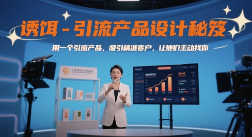 诱饵-引流产品设计秘笈，用一个引流产品，吸引精准客户，让他们主动找你-学习笔记资源库