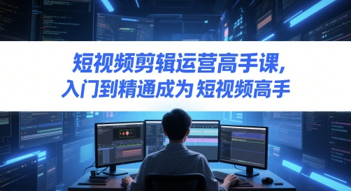 短视频剪辑运营高手课，入门到精通成为短视频高手-学习笔记资源库