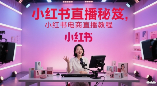 小红书直播秘笈，小红书电商直播教程-学习笔记资源库