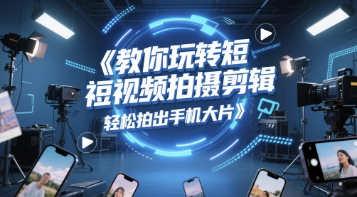 教你玩转短视频拍摄剪辑，轻松拍出手机大片-学习笔记资源库