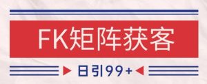 小红书某音FK赛道引流获客 自热矩阵日引200+【揭秘】-学习笔记资源库