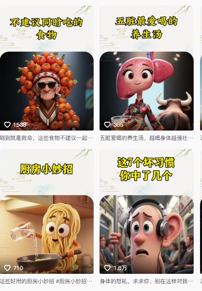 养生赛道又出新玩法，AI动画养生实操不违规，涨粉贼猛，小白也能学会-学习笔记资源库