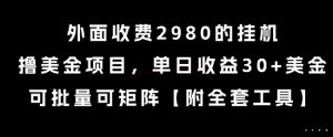 外面收费2980的挂G撸美金项目,单日收益30+美金,可批量可矩阵【揭秘】-学习笔记资源库