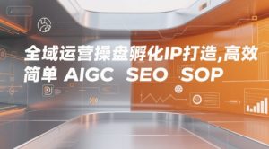 全域运营操盘孵化IP打造，高效 简单 AIGC SEO SOP-学习笔记资源库