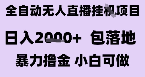 最新全自动抖音无人直播挂G项目，日入2k+ 包落地暴力撸金，小白可做【揭秘】-学习笔记资源库
