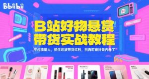 B站好物悬赏带货实战教程,平台流量大,抓住这波带货红利,别再盯着抖音内卷了-学习笔记资源库