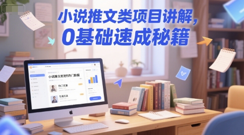 小说推文类项目讲解，0 基础速成秘籍-学习笔记资源库