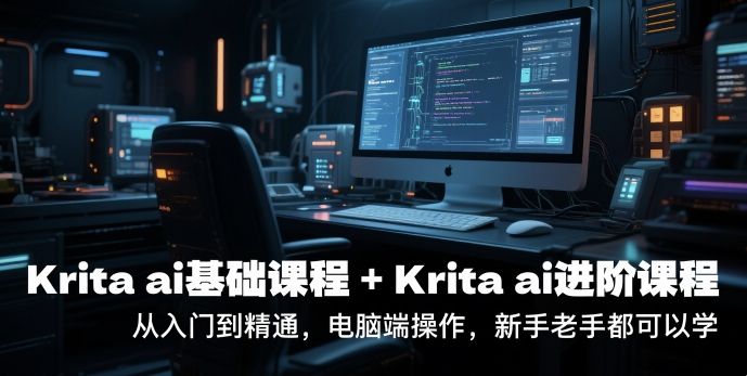 krita ai基础课程+Krita ai进阶课程，从入门到精通，电脑端操作，新手老手都可以学-学习笔记资源库