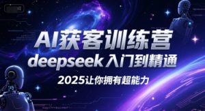 AI获客训练营，deepseek入门到精通，2025让你拥有超能力-学习笔记资源库