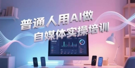 普通人用AI做自媒体实操培训，普通人一个人用ai做自媒体，视频制作、短视频引流、直播带货，轻松入门-学习笔记资源库