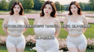 微胖女孩舞蹈AI视频制作提示词(含绘图词、视频词) 跳舞+视频教程-学习笔记资源库