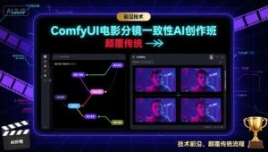 ComfyUI电影分镜一致性AI创作班,前沿技术,颠覆传统-学习笔记资源库