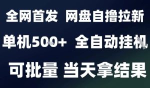 2025最新九月网盘自撸拉新,全自动运行,解放双手,日入5张+,小白可玩,批量操作【揭秘】-学习笔记资源库