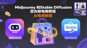Midjourney和Stable Diffusion混合做电商教程-ai电商教程-学习笔记资源库
