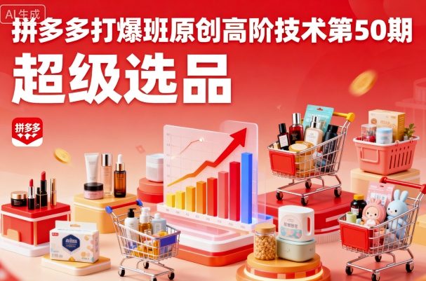 拼多多打爆班原创高阶技术第50期，超级选品-学习笔记资源库