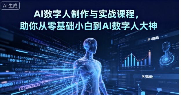 AI数字人制作与实战课程，助你从零基础小白到AI数字人大神-学习笔记资源库