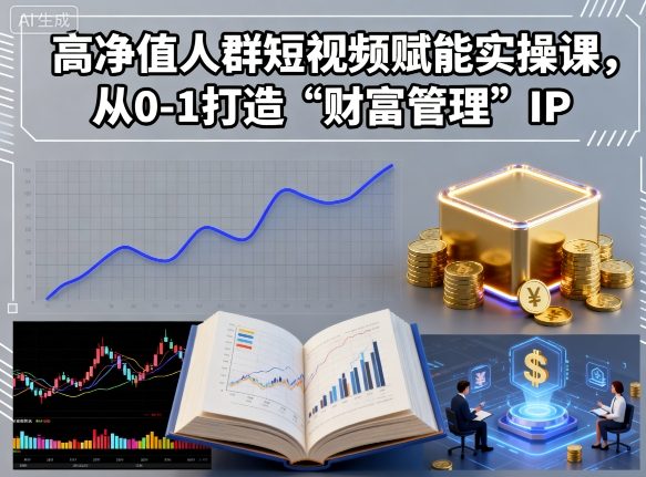 高净值人群短视频赋能实操课，从0-1打造“财富管理”IP-学习笔记资源库