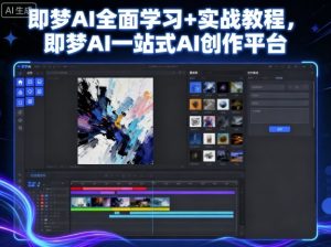 即梦AI全面学习+实战教程,即梦AI一站式AI创作平台-学习笔记资源库