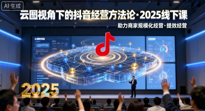 云图视角下的抖音经营方法论，2025线下课，助力商家规模化经营，提效经营（录音+字幕）-学习笔记资源库
