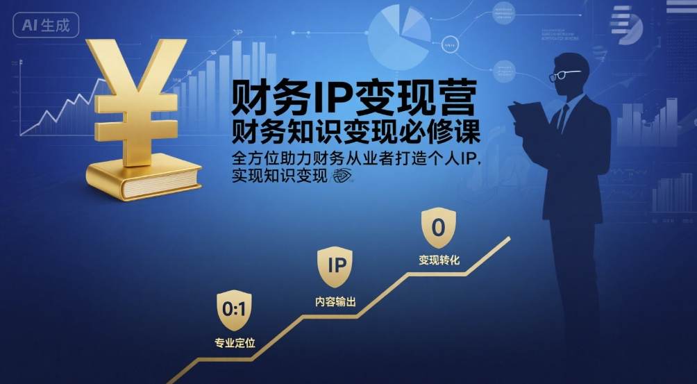 财务IP变现营，财务知识变现必修课，全方位助力财务从业者打造个人IP，实现知识变现-学习笔记资源库