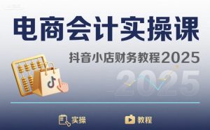电商会计实操课-抖音小店财务教程2025-学习笔记资源库