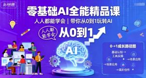 零基础AI全能精品课,人人都能学会,带你从0到1玩转AI-学习笔记资源库