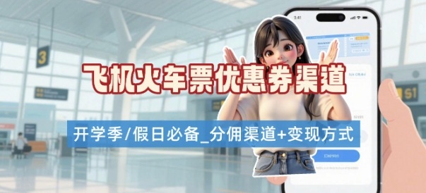 学生党必看！机票火车票优惠券申请渠道 + 项目打法，开学季节日速存-学习笔记资源库