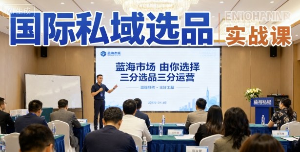 国际私域选品实战课，蓝海市场由你选择，七分选品三分运营-学习笔记资源库