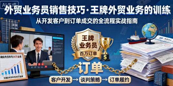外贸业务员销售技巧，王牌外贸业务的训练-学习笔记资源库