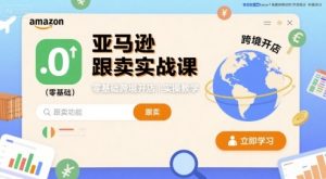 亚马逊跟卖实战课,零基础跨境开店实操教学-学习笔记资源库
