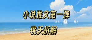 小说推文项目操作全流程第一弹,0粉就能做,门槛低非常适合新手-学习笔记资源库