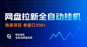 网盘全自动拉新掘金,独家技术,操作简单,单窗口轻松日入3张+ 可矩阵【揭秘】-学习笔记资源库