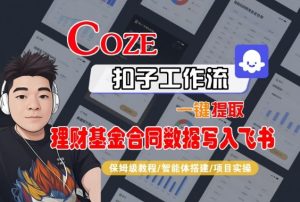 Coze扣子智能体工作流一键提取理财基金合同数据写入飞书,全流程保姆级教学-学习笔记资源库