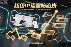 超级IP流量陪跑班，大V流量密码倾囊相授，可直接落地的实操步骤-学习笔记资源库
