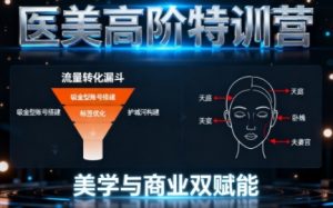 0-1000W医美高阶特训营课程,美学与商业双赋能-学习笔记资源库