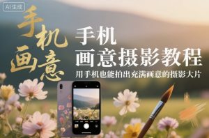 手机画意摄影教程,用手机也能拍出充满画意的摄影大片-学习笔记资源库