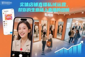 实体店铺直播私域运营,帮你的生意插上直播的翅膀-学习笔记资源库